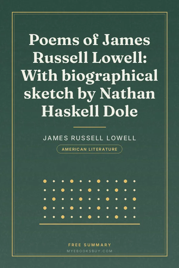 Cover of Poems of James Russell Lowell: With biographical sketch by Nathan Haskell Dole