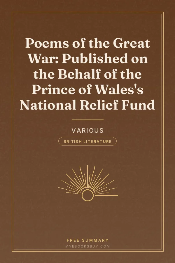 Cover of Poems of the Great War: Published on the Behalf of the Prince of Wales's National Relief Fund