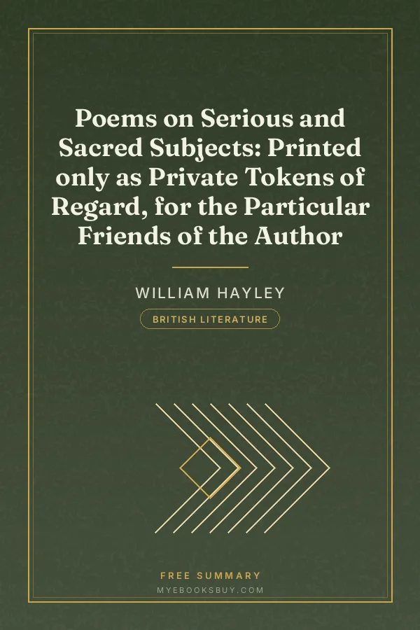 Cover of Poems on Serious and Sacred Subjects: Printed only as Private Tokens of Regard, for the Particular Friends of the Author