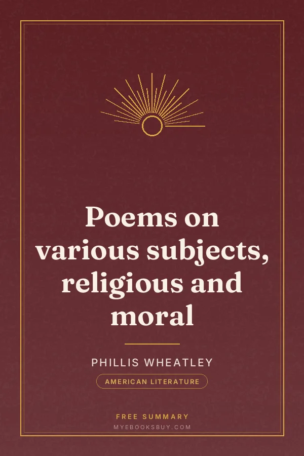 Cover of Poems on various subjects, religious and moral
