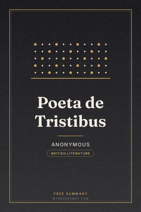 Cover of Poeta de Tristibus