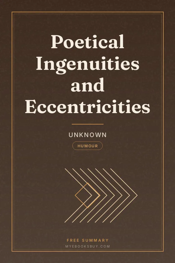 Cover of Poetical Ingenuities and Eccentricities