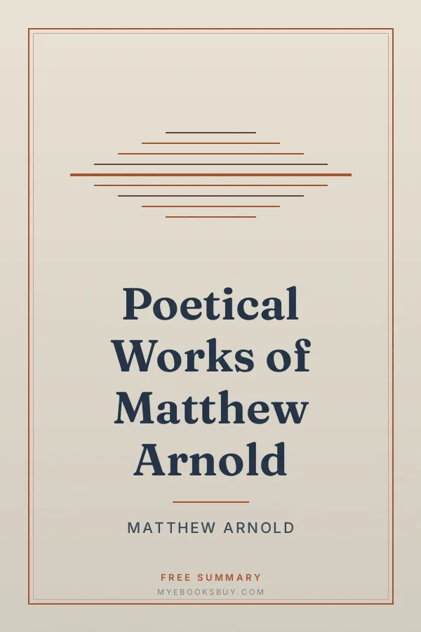 Cover of Poetical Works of Matthew Arnold