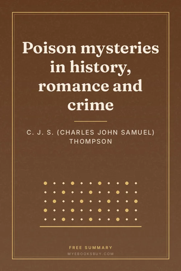 Cover of Poison mysteries in history, romance and crime