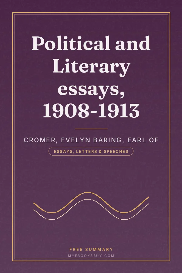Cover of Political and Literary essays, 1908-1913