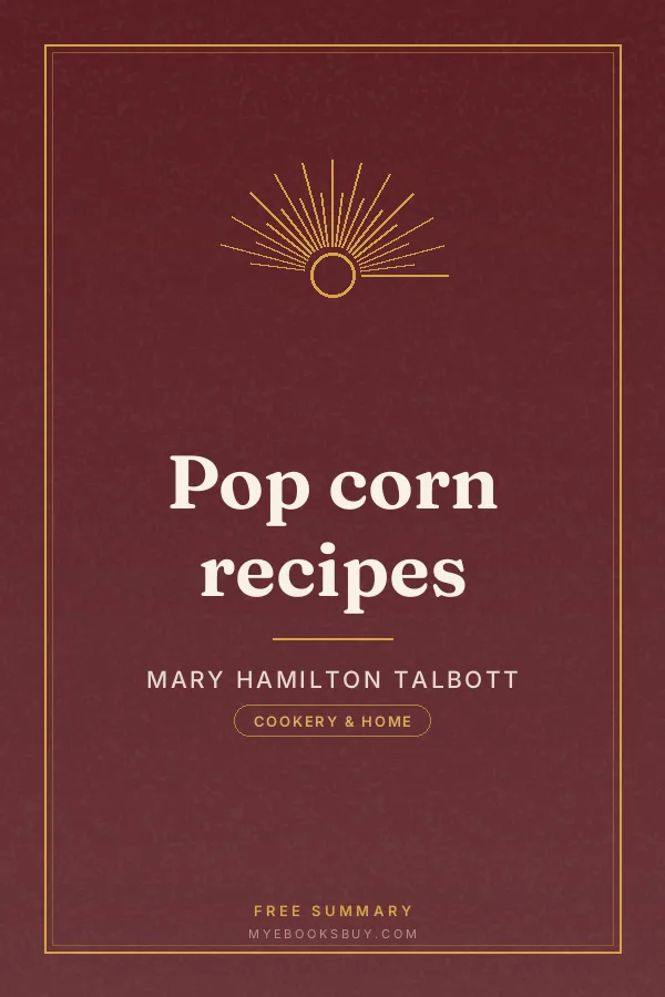 Cover of Pop corn recipes