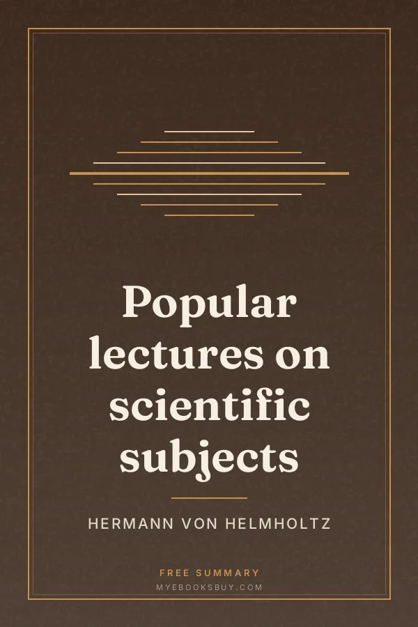 Cover of Popular lectures on scientific subjects