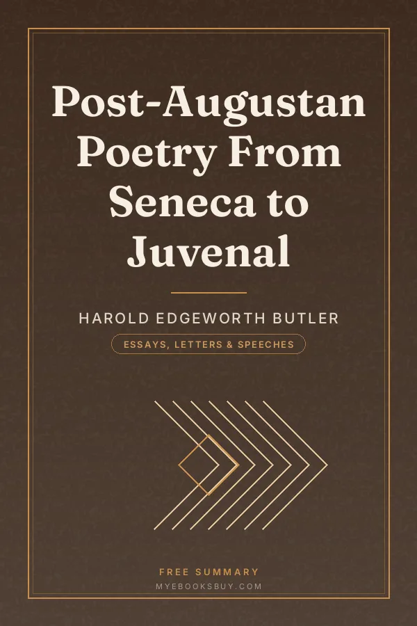 Cover of Post-Augustan Poetry From Seneca to Juvenal