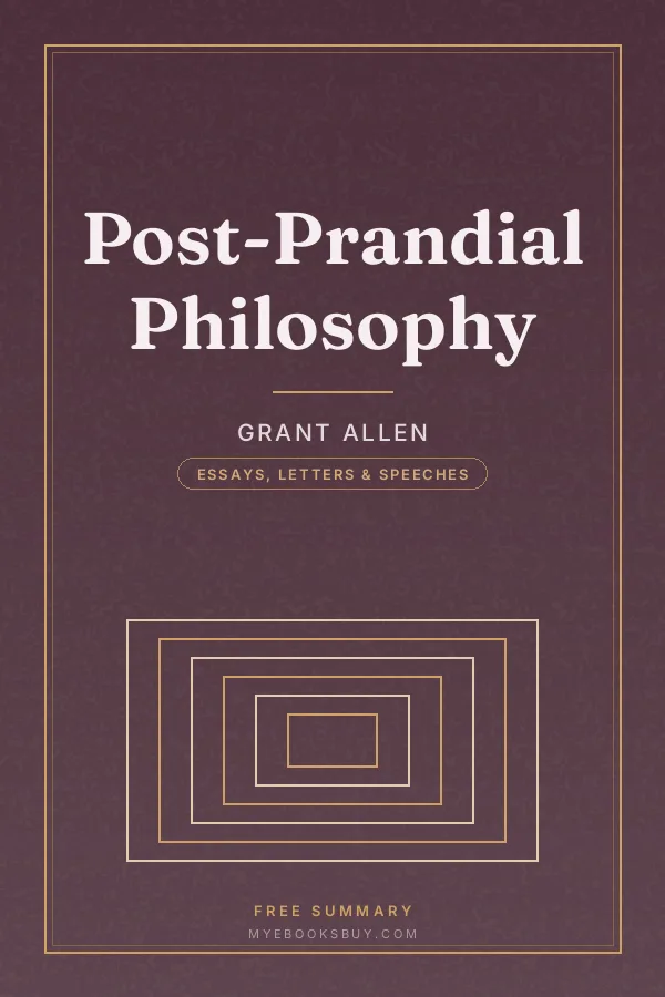 Cover of Post-Prandial Philosophy