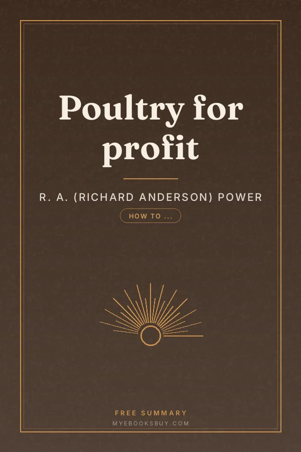 Cover of Poultry for profit