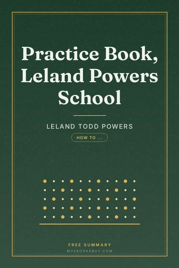 Cover of Practice Book, Leland Powers School