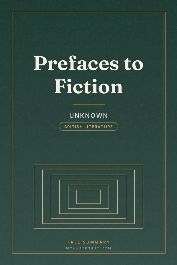 Cover of Prefaces to Fiction