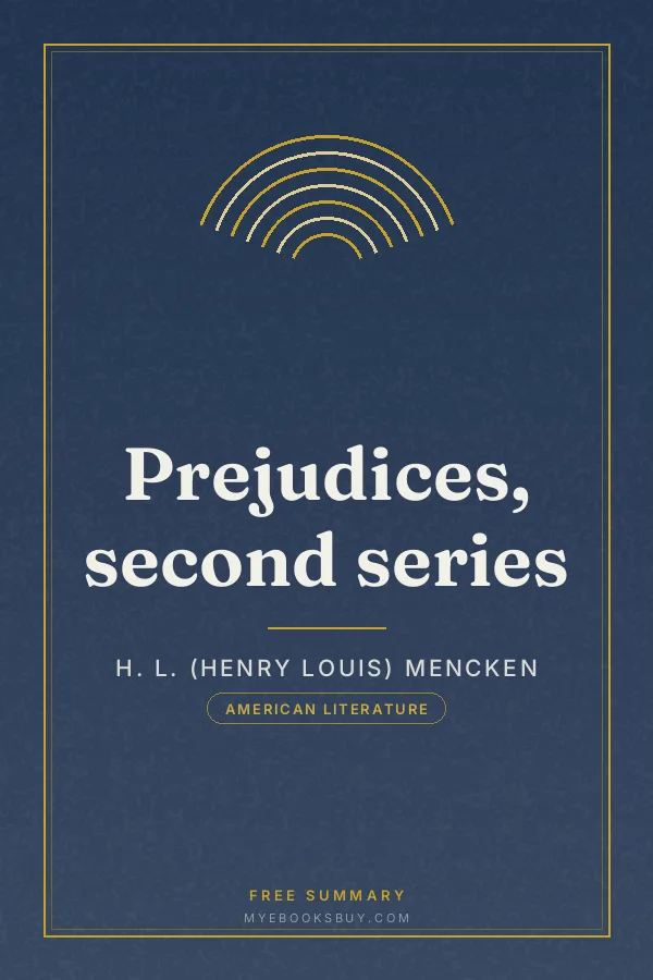 Cover of Prejudices, second series