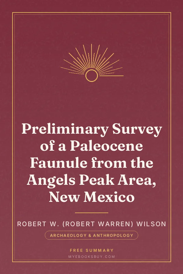 Cover of Preliminary Survey of a Paleocene Faunule from the Angels Peak Area, New Mexico