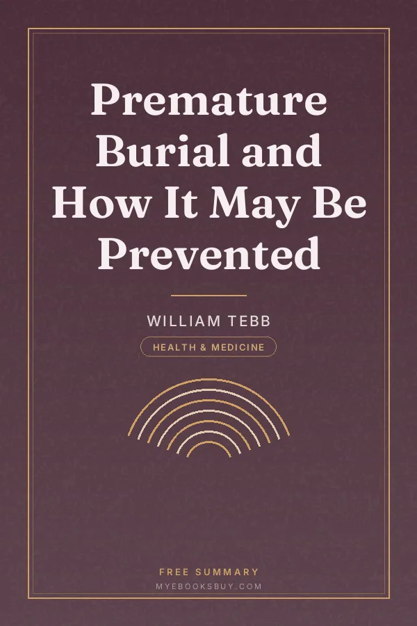 Cover of Premature Burial and How It May Be Prevented