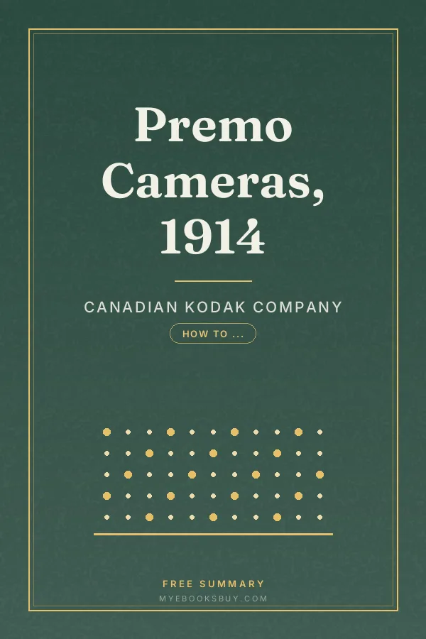 Cover of Premo Cameras, 1914