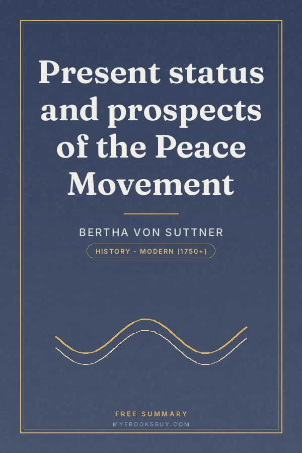 Cover of Present status and prospects of the Peace Movement