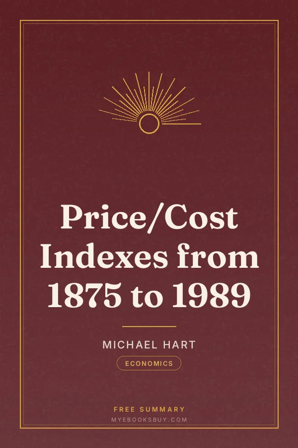 Cover of Price/Cost Indexes from 1875 to 1989