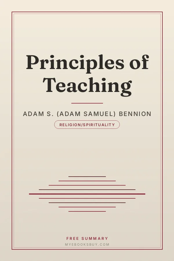 Cover of Principles of Teaching