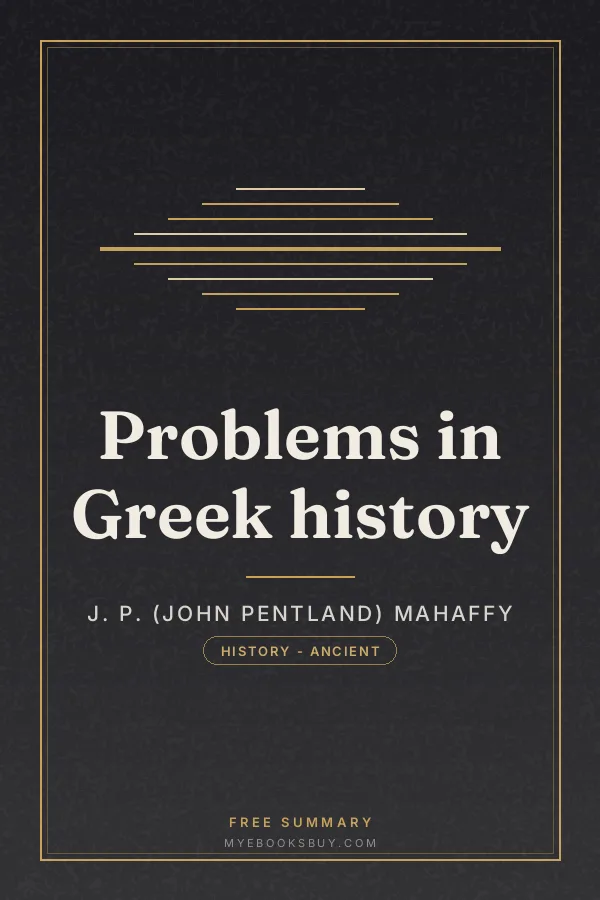 Cover of Problems in Greek history