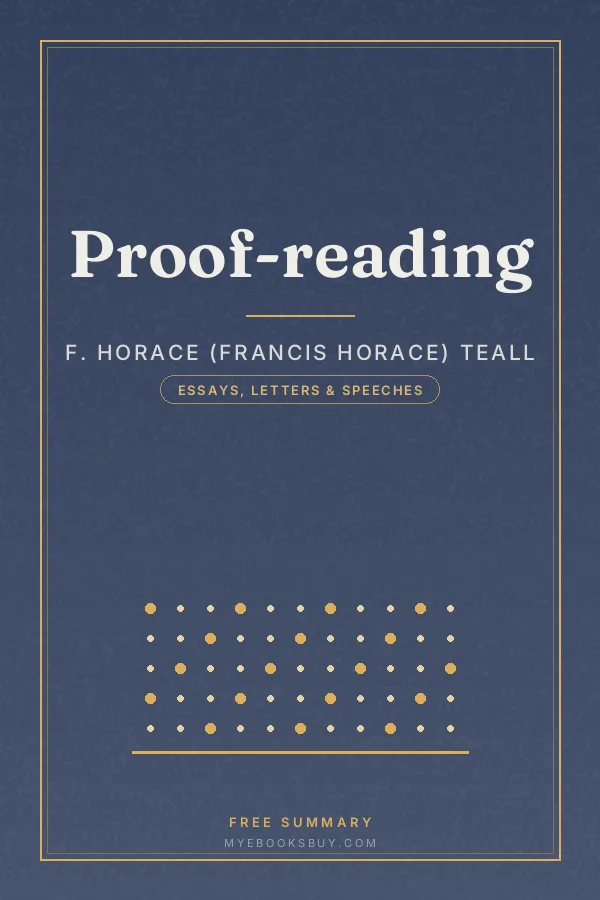 Cover of Proof-reading