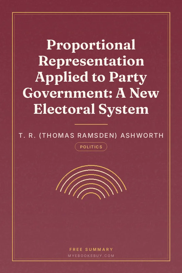 Cover of Proportional Representation Applied to Party Government: A New Electoral System