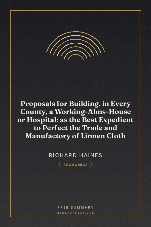 Cover of Proposals for Building, in Every County, a Working-Alms-House or Hospital: as the Best Expedient to Perfect the Trade and Manufactory of Linnen Cloth