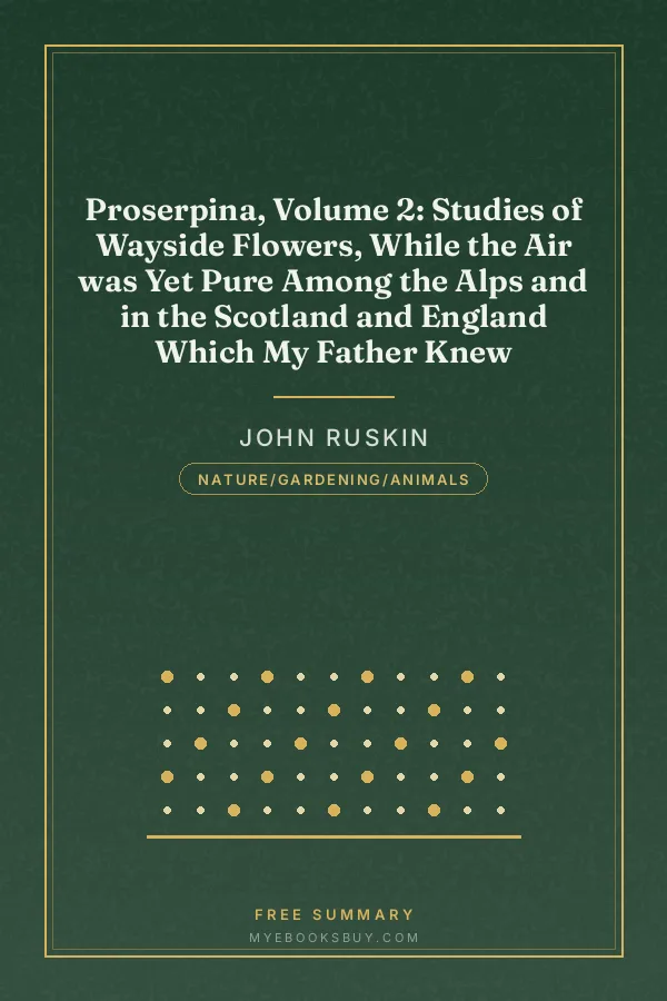 Cover of Proserpina, Volume 2: Studies of Wayside Flowers, While the Air was Yet Pure Among the Alps and in the Scotland and England Which My Father Knew