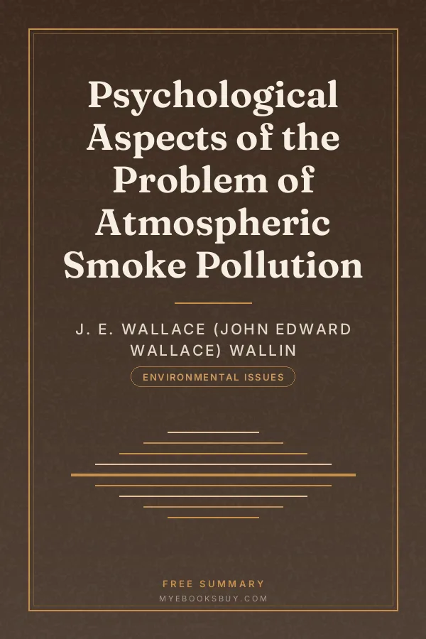 Cover of Psychological Aspects of the Problem of Atmospheric Smoke Pollution