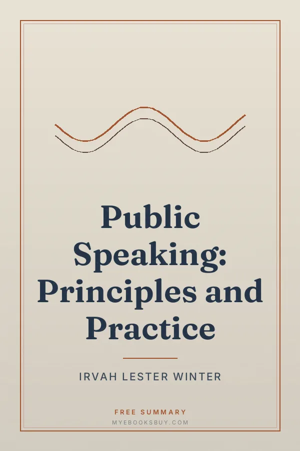Cover of Public Speaking: Principles and Practice