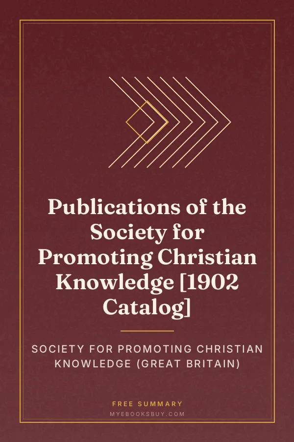 Cover of Publications of the Society for Promoting Christian Knowledge [1902 Catalog]