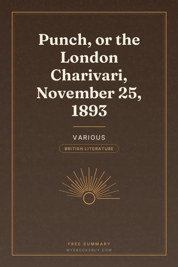 Cover of Punch, or the London Charivari, November 25, 1893