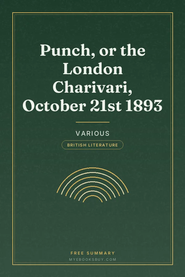 Cover of Punch, or the London Charivari, October 21st 1893