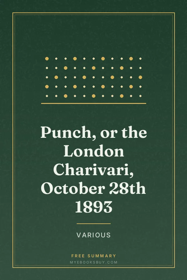 Cover of Punch, or the London Charivari, October 28th 1893