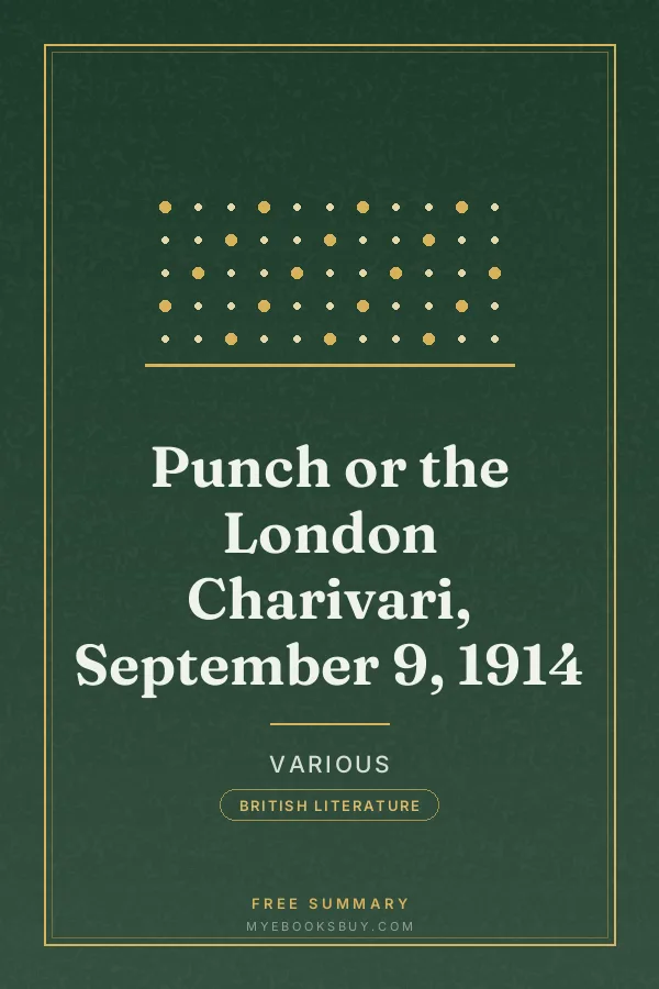 Cover of Punch or the London Charivari, September 9, 1914