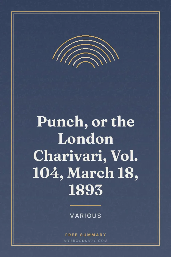 Cover of Punch, or the London Charivari, Vol. 104, March 18, 1893