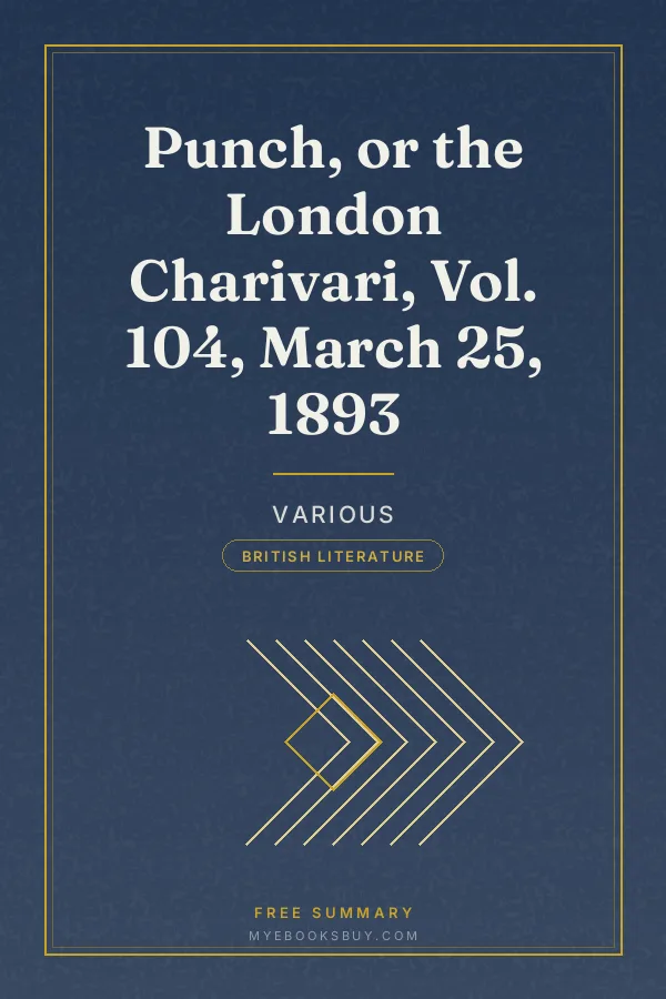 Cover of Punch, or the London Charivari, Vol. 104, March 25, 1893