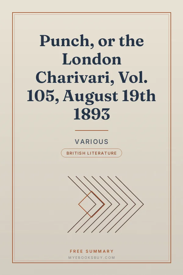 Cover of Punch, or the London Charivari, Vol. 105, August 19th 1893