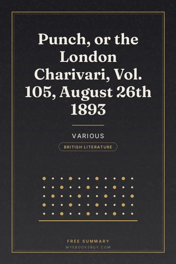 Cover of Punch, or the London Charivari, Vol. 105, August 26th 1893