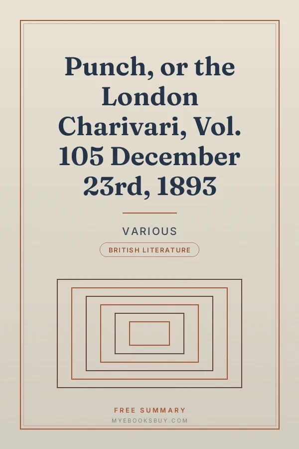 Cover of Punch, or the London Charivari, Vol. 105 December 23rd, 1893