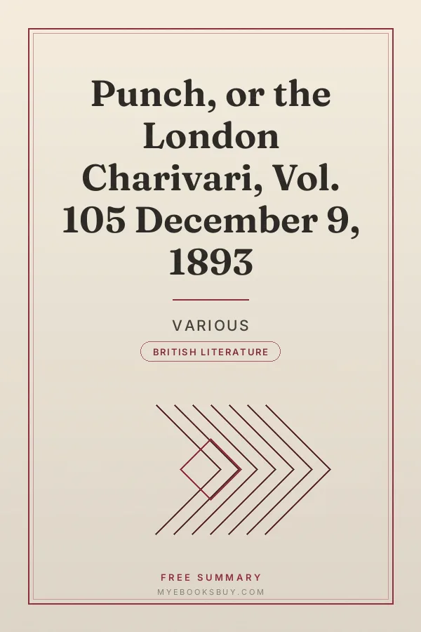 Cover of Punch, or the London Charivari, Vol. 105 December 9, 1893