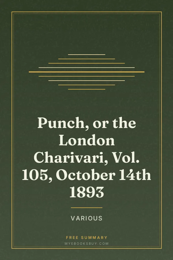 Cover of Punch, or the London Charivari, Vol. 105, October 14th 1893