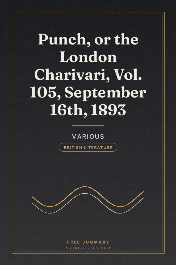 Cover of Punch, or the London Charivari, Vol. 105, September 16th, 1893
