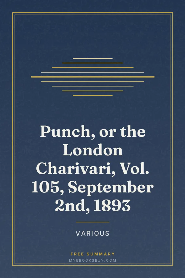 Cover of Punch, or the London Charivari, Vol. 105, September 2nd, 1893
