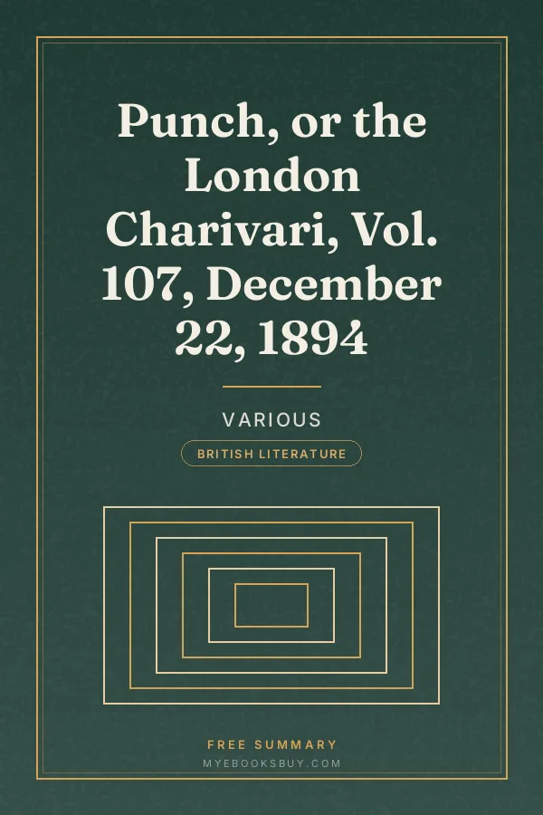 Cover of Punch, or the London Charivari, Vol. 107, December 22, 1894
