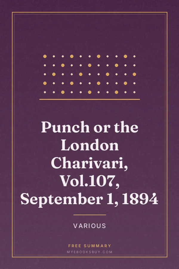Cover of Punch or the London Charivari, Vol.107, September 1, 1894