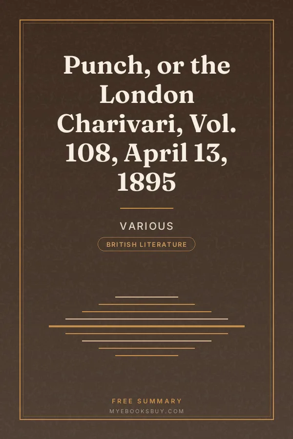 Cover of Punch, or the London Charivari, Vol. 108, April 13, 1895