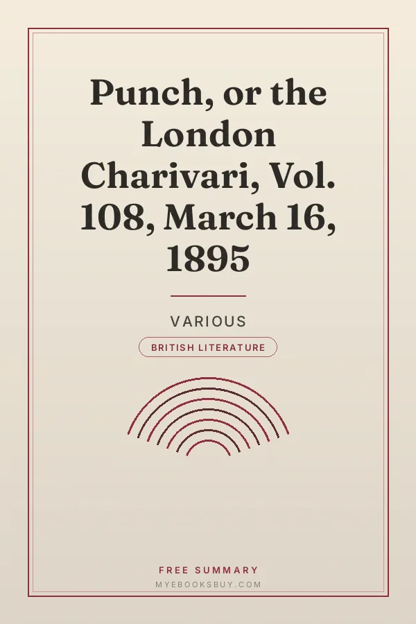 Cover of Punch, or the London Charivari, Vol. 108, March 16, 1895
