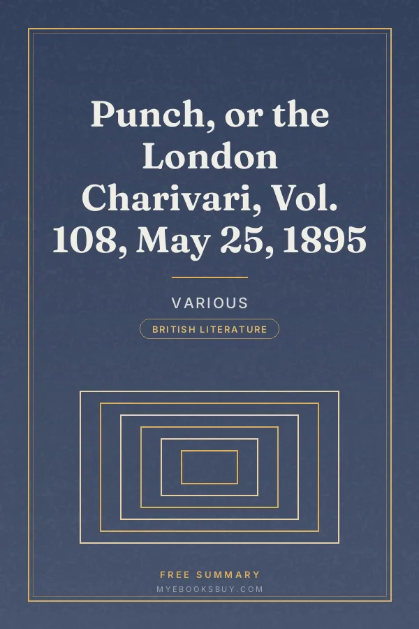 Cover of Punch, or the London Charivari, Vol. 108, May 25, 1895