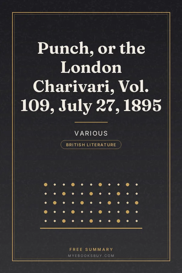 Cover of Punch, or the London Charivari, Vol. 109, July 27, 1895
